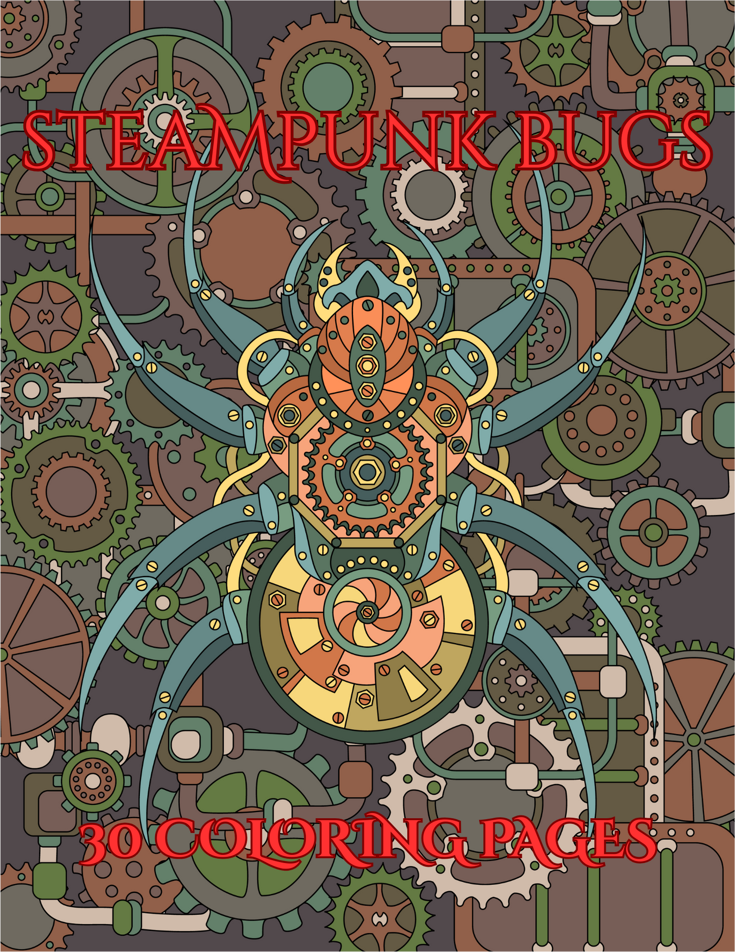 Steampunk Bugs, Digital Download 30 Pages