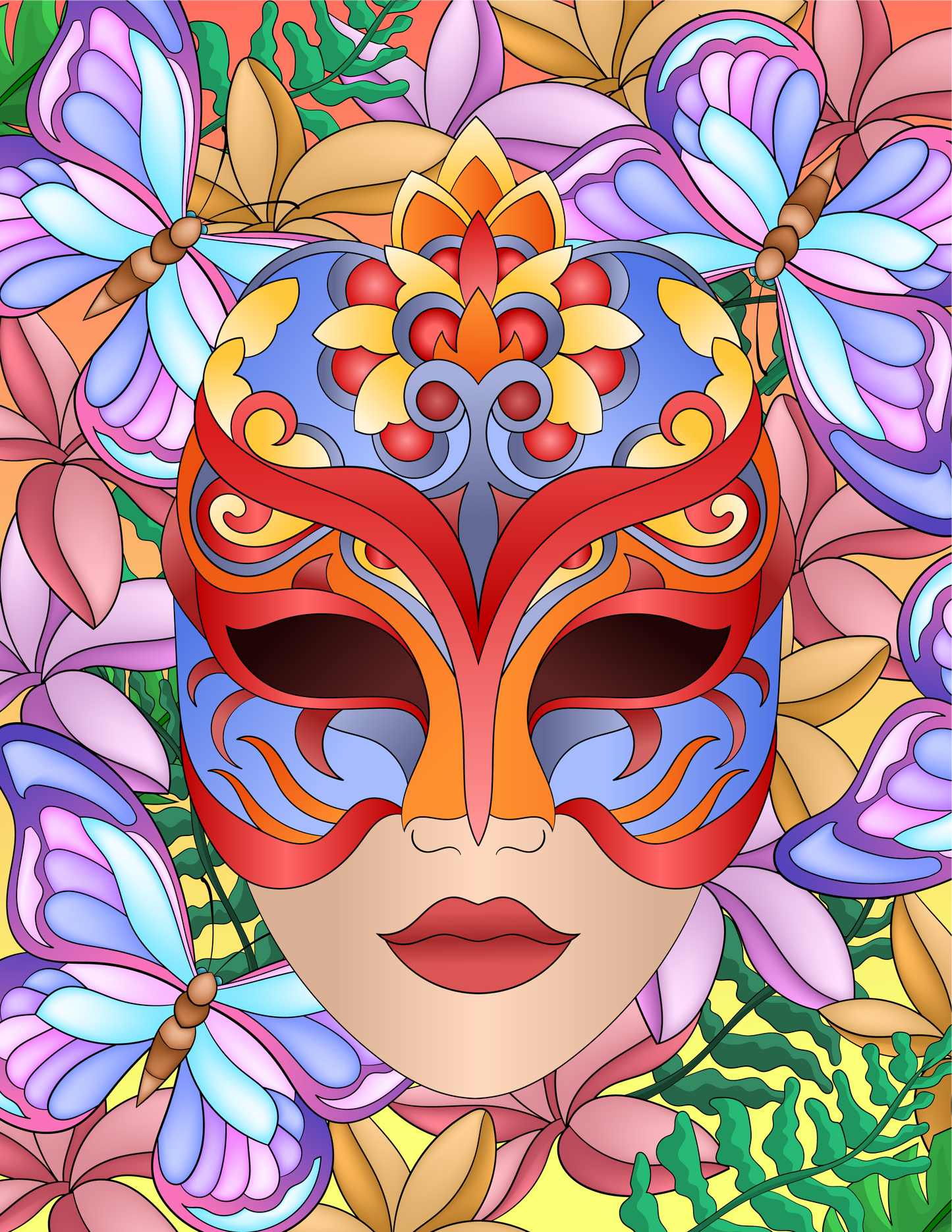 Mardi Gras Party, Literally Hours of Coloring fun