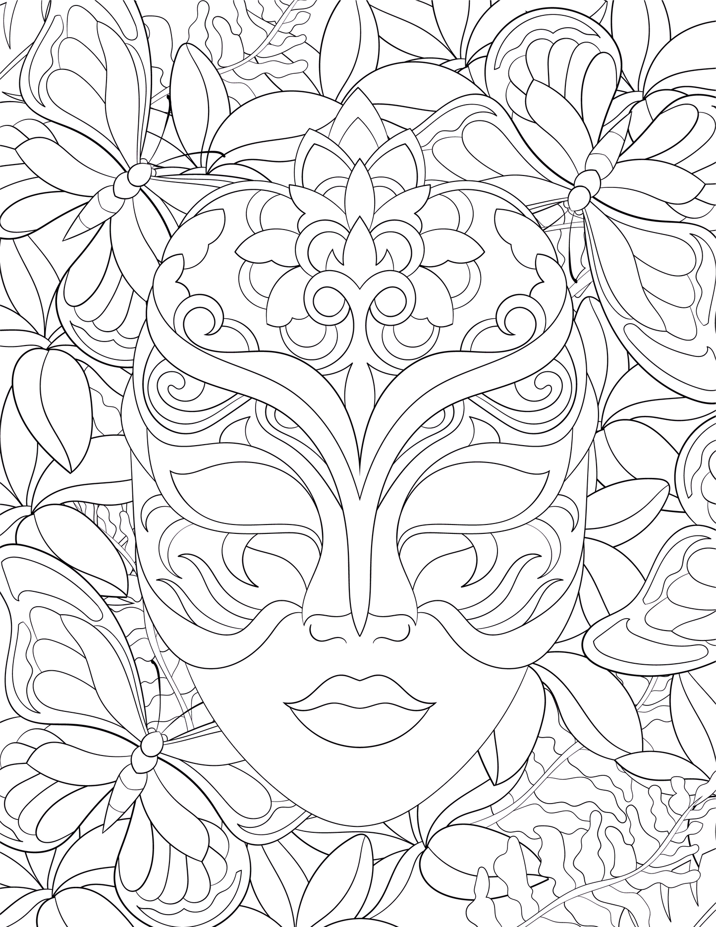 Mardi Gras Party, Literally Hours of Coloring fun