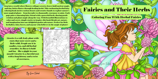 Fairies and Their Herbs, Coloring Fun With Your Herbal Fairies