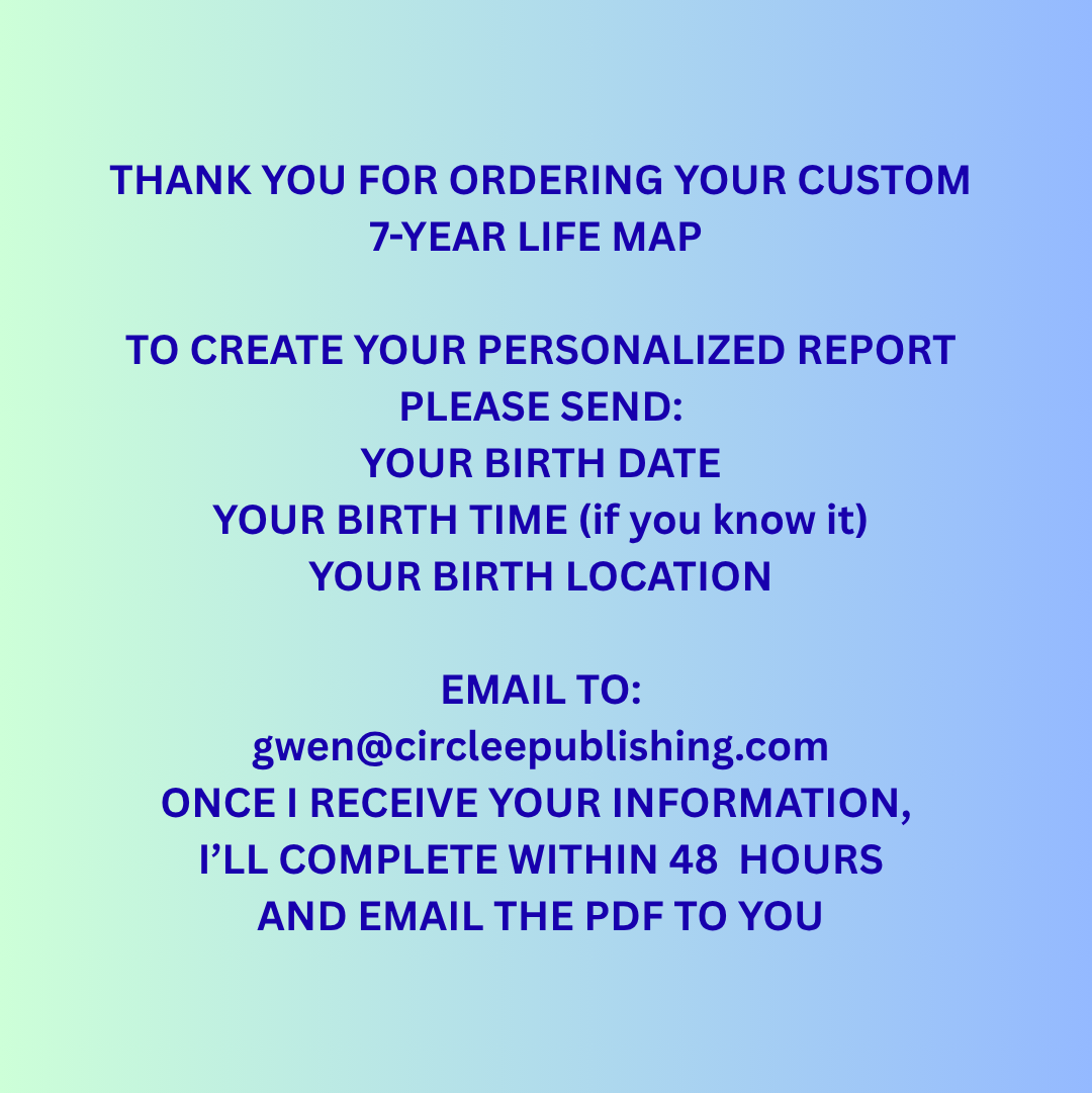 A Personalized  7-Year Phase Life Map, Custom Life Cycle Reading, Future Life Phase, Digital PDF