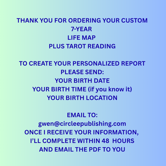 B Life Map Plus Tarot  Reading - 4 Cards, Past, Present, Future, & The Lesson Carrying You Forward