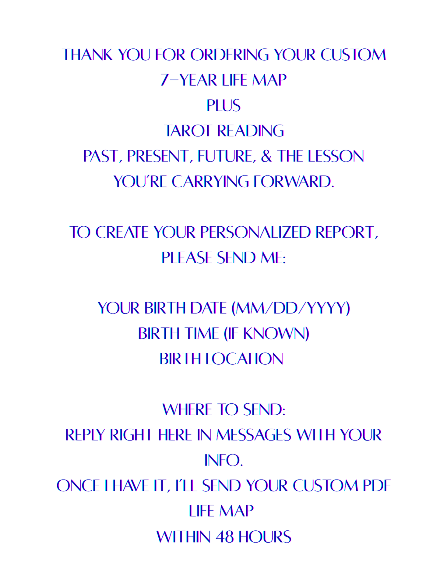Life Map Plus Tarot  Reading - 4 Cards, Past, Present, Future, & The Lesson Carrying You Forward